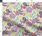 Chef Vegetables Veggies Purple Blue Green Healthy Food Fish Turnip Tomatoes Carrots Custom Printed Fabric by Spoonflower Various Fabrics by the Yard or Fat Quarter